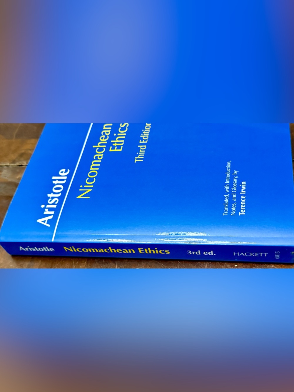 Aristotle Nicomachean Ethics 3rd Edition Hackett Philosophy Like New